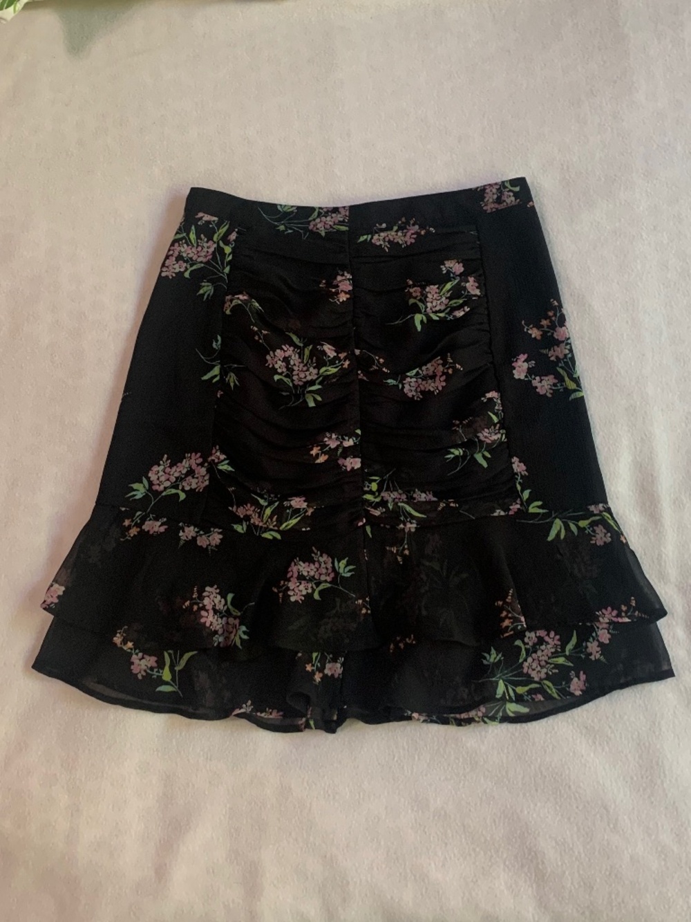 BP Ruched Floral Skirt